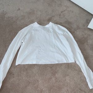 Women white long sleeve top